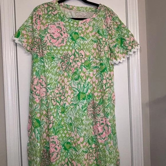 NWOT Lilly Pulitzer Green Fauna Green Feeling Good XL - Picture 2 of 4